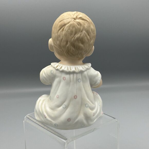 1982 Piano Baby Boy The Christopher Collection Lefton China 03269 Handpainted 6" - Picture 3 of 7